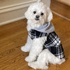 Weekender Hoodie - Black & White Plaid Flannel