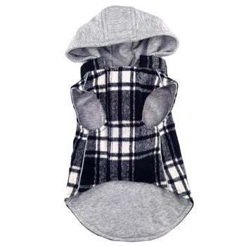 Weekender Hoodie - Black & White Plaid Flannel