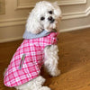 Weekender Hoodie - Pink & White Plaid