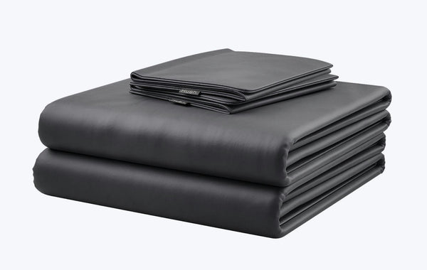 Iced Sheet and Pillowcase Set Charcoal