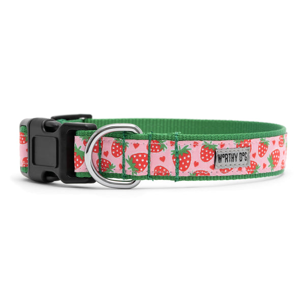 Strawberries Walk Set – Collar & Leash