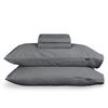 Charcoal Hush Cotton Sheet and Pillowcase Set