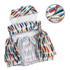 Raindrop Pattern Dog Harness Set – Vest or Dress Style with Matching Leash