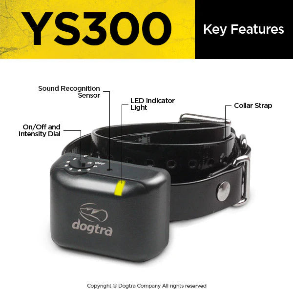 Dogtra YS300 No Bark Collar | Automatic Bark Control for Small & Medium Dogs