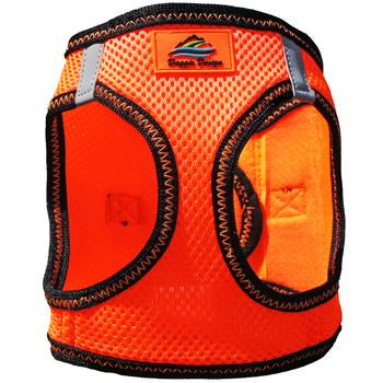 American River Top Stitch Dog Harness - Iridescent Orange