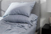 Iced Sheet and Pillowcase Set Arctic Blue