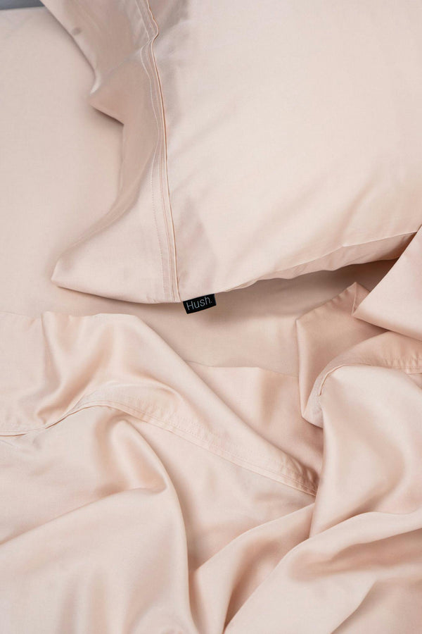 Iced Sheet and Pillowcase Set Blush