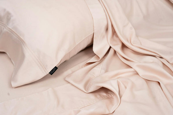 Iced Sheet and Pillowcase Set Blush
