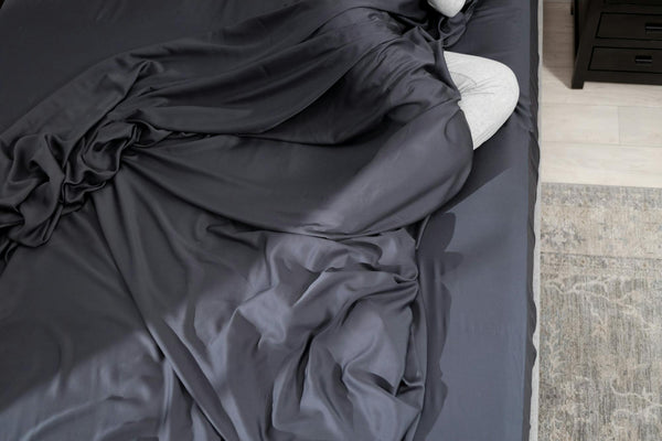 Iced Sheet and Pillowcase Set Charcoal