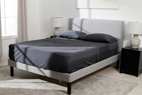 Iced Sheet and Pillowcase Set Charcoal