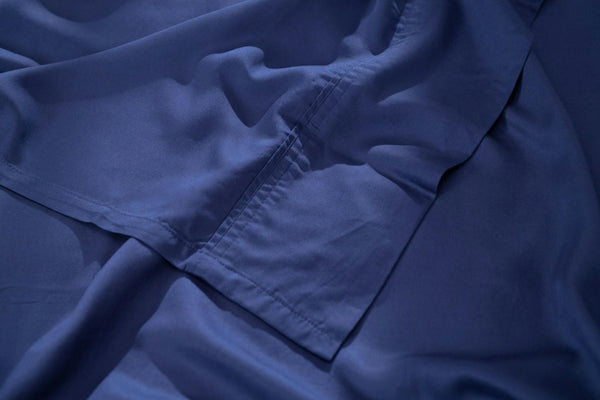 Iced Sheet and Pillowcase Set Navy