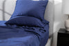 Iced Sheet and Pillowcase Set Navy