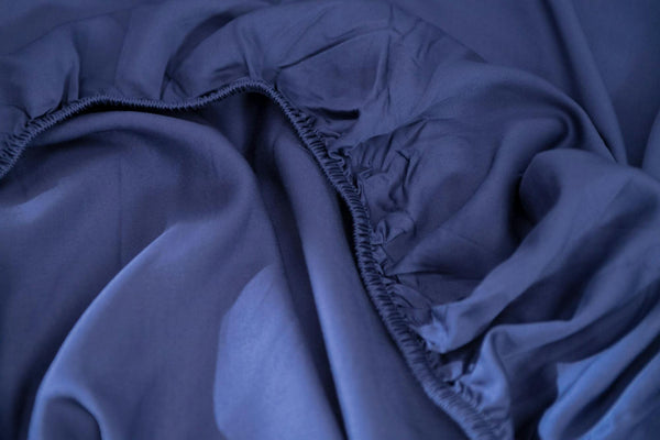 Iced Sheet and Pillowcase Set Navy