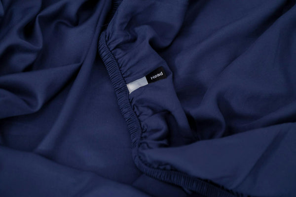 Iced Sheet and Pillowcase Set Navy
