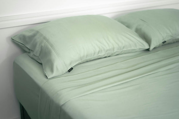 Iced Sheet and Pillowcase Set Sage