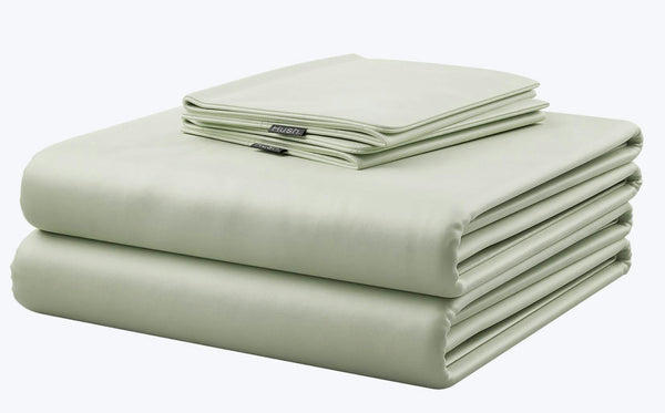 Iced Sheet and Pillowcase Set Sage