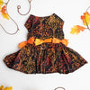 Fall Leaves Harness Dress With Matching Leash