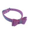 Bow Tie Dog Collars in Pleather, Pink