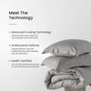 Bamboo Duvet Cover Set - Light Grey