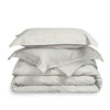 Cotton Duvet Cover Set - Light Grey