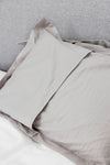 Light Grey Hush Cotton Sheet and Pillowcase Set