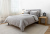 Cotton Duvet Cover Set - Light Grey