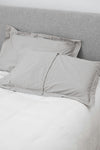 Light Grey Hush Cotton Sheet and Pillowcase Set