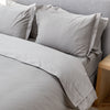 Light Grey Hush Cotton Sheet and Pillowcase Set
