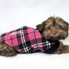 Highline Fleece Dog Coat - Pink and Black Plaid