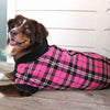 Highline Fleece Dog Coat - Pink and Black Plaid