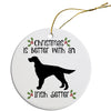 Christmas is Better with an Irish Setter Christmas Tree Ornament