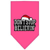 Christmas Pet and Dog Bandana Screen Printed, "Don't Stop Believin'"