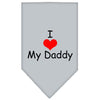 Pet and Dog Bandana Screen Printed, "I Love My Daddy"