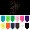 Christmas Pet and Dog Bandana Rhinestone, "Candy Canes"