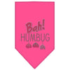 Christmas Pet and Dog Bandana Rhinestone, "Bah Humbug"