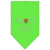Pet and Dog Bandana Rhinestone, "Adopt Me"