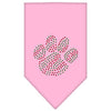 Christmas Pet and Dog Bandana Rhinestone, "Christmas Paw"