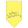 Christmas Pet and Dog Bandana Rhinestone, "Merry Christmas"