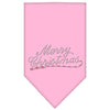 Christmas Pet and Dog Bandana Rhinestone, "Merry Christmas"