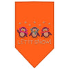 Christmas Pet and Dog Bandana Rhinestone, "Let It Snow Penguins"