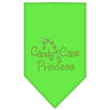 Christmas Pet and Dog Bandana Rhinestone, "Candy Cane Princess"