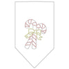 Christmas Pet and Dog Bandana Rhinestone, "Candy Canes"