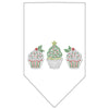 Christmas Pet and Dog Bandana Rhinestone, "Christmas Cupcakes"
