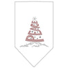 Christmas Pet and Dog Bandana Rhinestone, "Peace Tree"