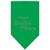 Christmas Pet and Dog Bandana Rhinestone, "I Believe In Santa Paws"