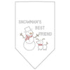 Christmas Pet and Dog Bandana Rhinestone, "Snowman's Best Friend"
