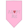 Pet and Dog Bandana Rhinestone, "Adopt Me"