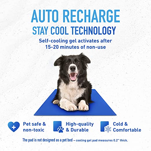 Self-Cooling Gel Pet Mat – Foldable & Non-Toxic