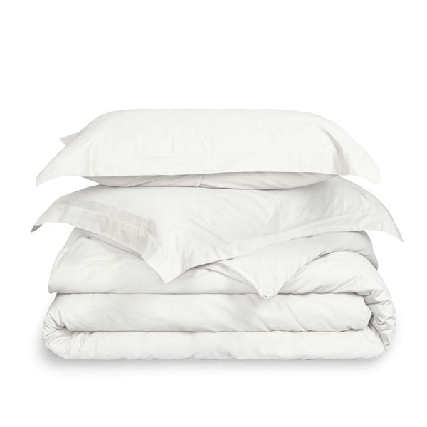Cotton Duvet Cover Set - White