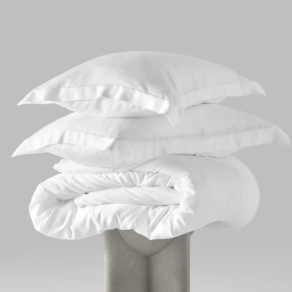 Bamboo Duvet Cover Set - White